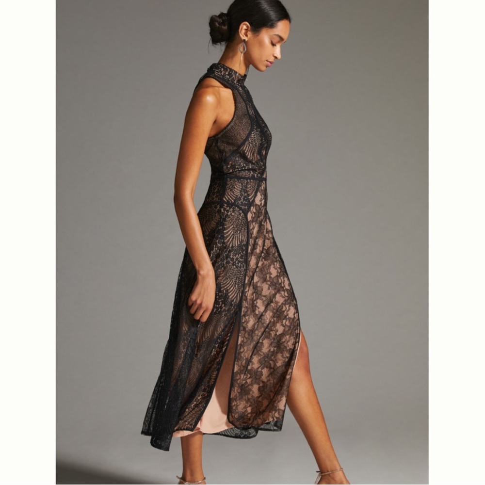 Anthropologie Structured Midi Dress